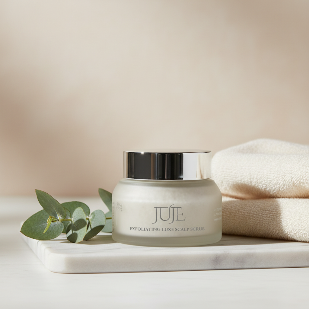 Social media banner for Exfoliating Luxe Scalp Scrub